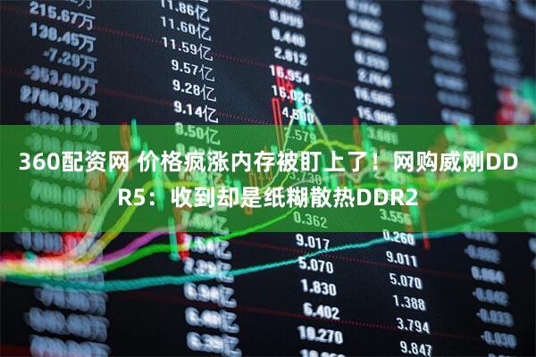 360配资网 价格疯涨内存被盯上了！网购威刚DDR5：收到却是纸糊散热DDR2