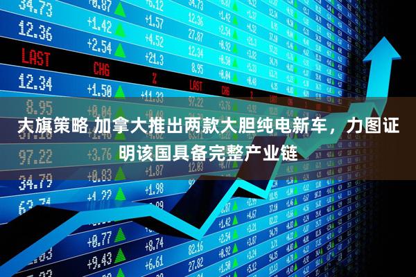 大旗策略 加拿大推出两款大胆纯电新车，力图证明该国具备完整产业链